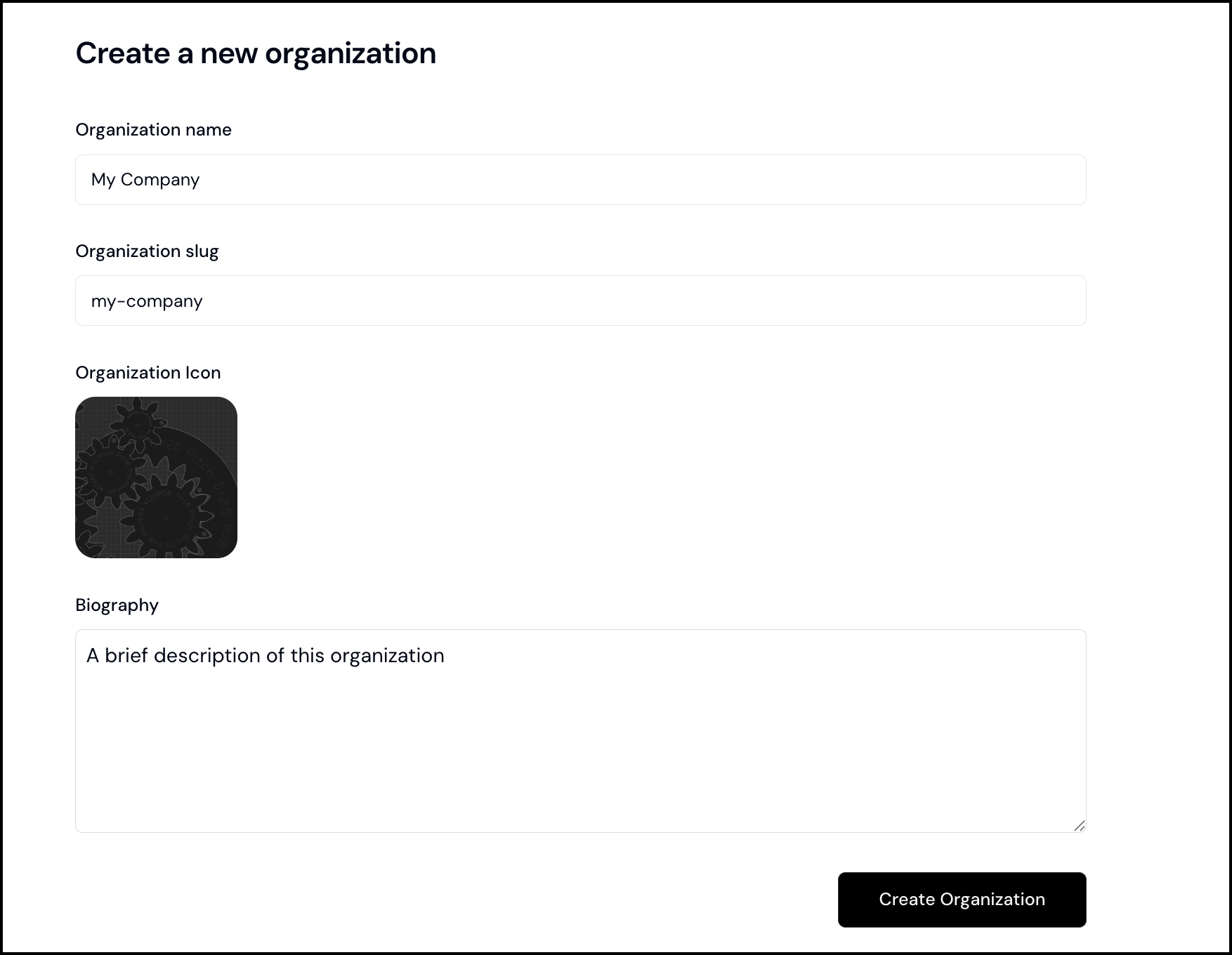 Creating an org